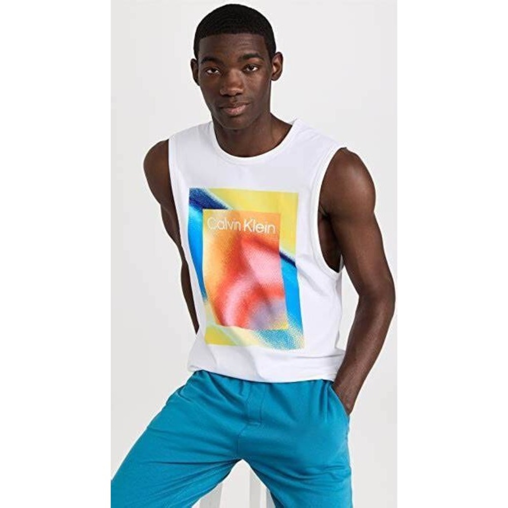Calvin Klein Reimagined Heritage Pride Graphic Muscle Small Top Sleeveless Men's